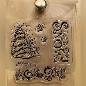 5 sets of unused photopolymer stamps. Sold together in decorative box. NWOT.